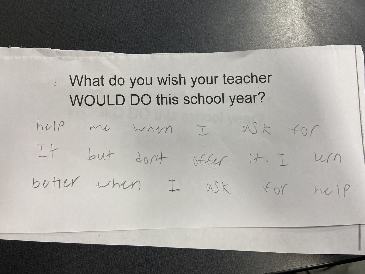 TheStablesFCPS's tweet photo. Last week- we asked our students what they wish their teacher would DO this school year. The answers show how much they want to learn and have a successful year! #FCPSForward #FCPSKY https://t.co/ME8dGKRIY4