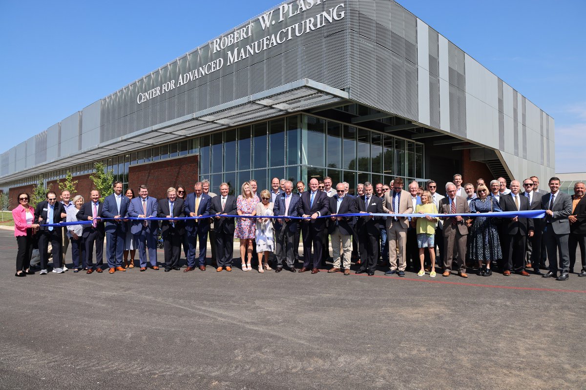 GreeneCountyMO's tweet photo. The Commissioners attended the grand opening of @OTCedu's Robert W. Plaster Center for Advanced Manufacturing today.

The 120,000 sq ft facility will offer technical training in automation and robotics, cybersecurity, drafting and design, IT, mechatronics and precision machining. https://t.co/CYluuHKenH