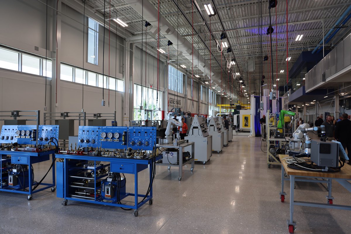 The Commissioners attended the grand opening of <a href="/OTCedu/">Ozarks Technical Community College</a>'s Robert W. Plaster Center for Advanced Manufacturing today.

The 120,000 sq ft facility will offer technical training in automation and robotics, cybersecurity, drafting and design, IT, mechatronics and precision machining.