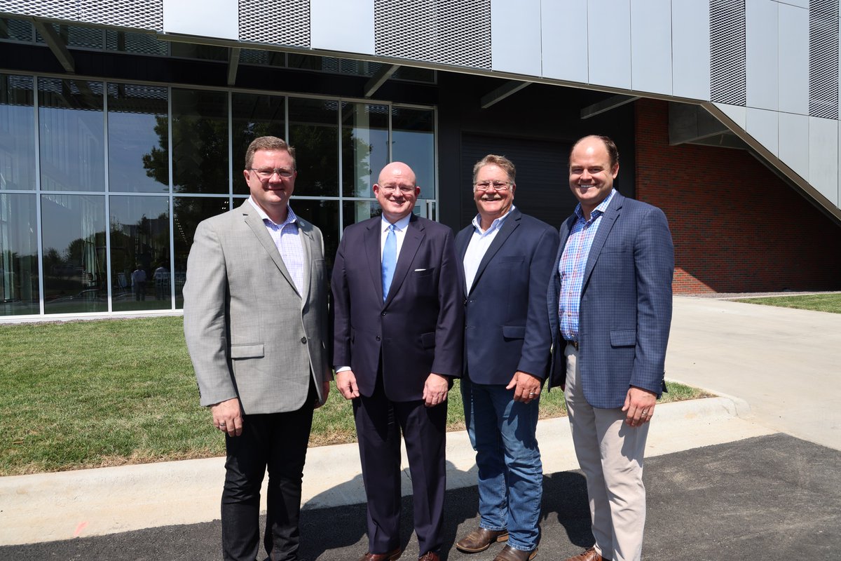 GreeneCountyMO's tweet photo. The Commissioners attended the grand opening of @OTCedu's Robert W. Plaster Center for Advanced Manufacturing today.

The 120,000 sq ft facility will offer technical training in automation and robotics, cybersecurity, drafting and design, IT, mechatronics and precision machining. https://t.co/CYluuHKenH