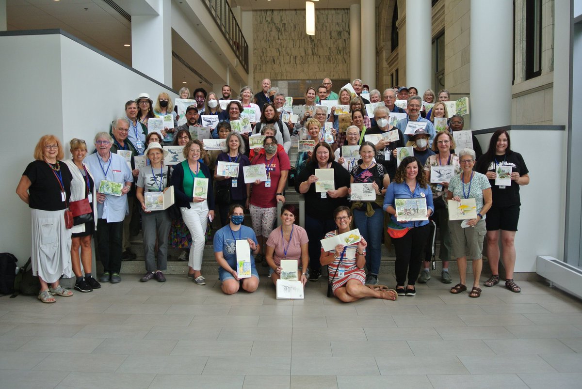 USkCincinnati's tweet photo. Urban Sketchers Cincinnati was so excited to be a part of the first Ohio Regional Urban Sketchers Summit in Columbus! #urbansketchers https://t.co/JzOUjAFL66