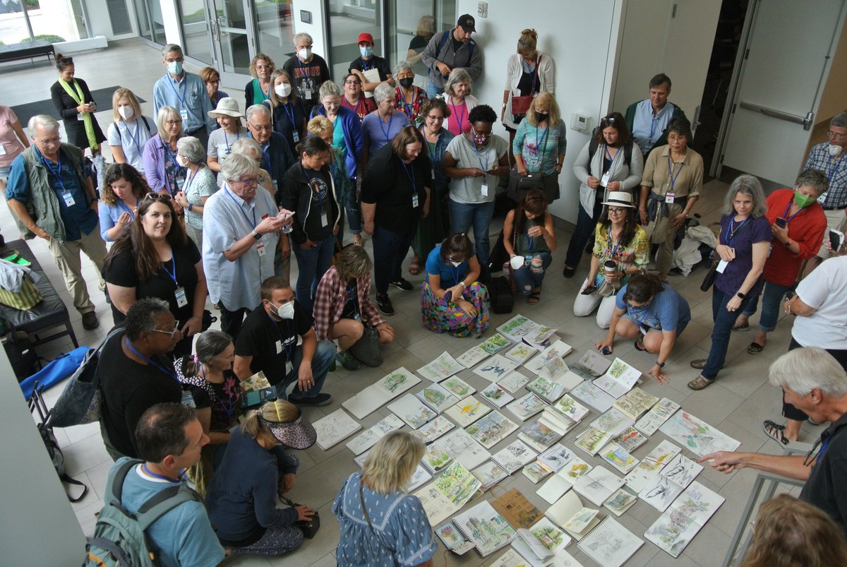 USkCincinnati's tweet photo. Urban Sketchers Cincinnati was so excited to be a part of the first Ohio Regional Urban Sketchers Summit in Columbus! #urbansketchers https://t.co/JzOUjAFL66