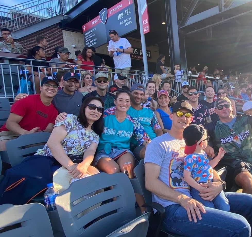 127th_AEB's tweet photo. Our ”Devil Intel Nerd Herd” and their families supported the local Woodpeckers Baseball Team at the Airborne Appreciation Night and bonded as an LGOP. https://t.co/02WK0iTjP0