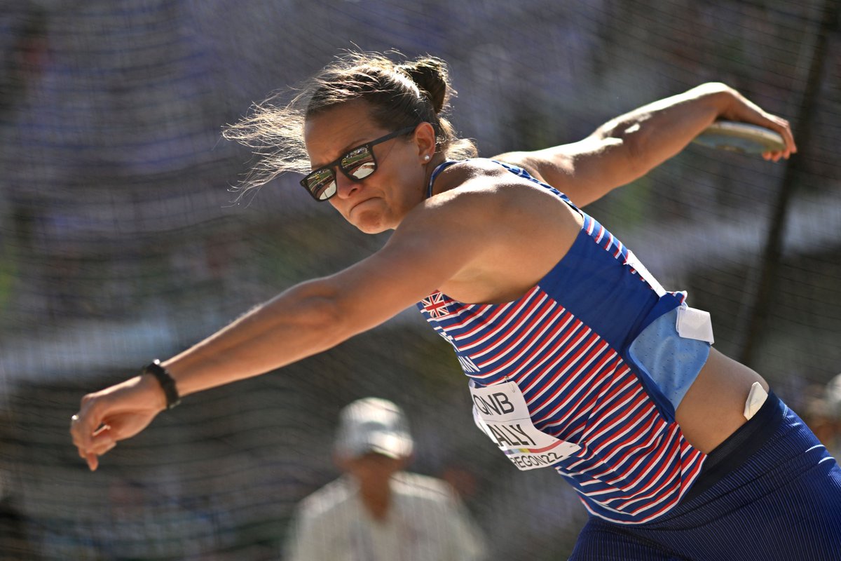 BritAthletics's tweet photo. The final awaits 🎟️

@JadeLallyT69 delivers a 57.68m throw in the Women's Discus to advance through qualification 👌

#WhereItStarts #Munich2022 https://t.co/d5jFZaI5po