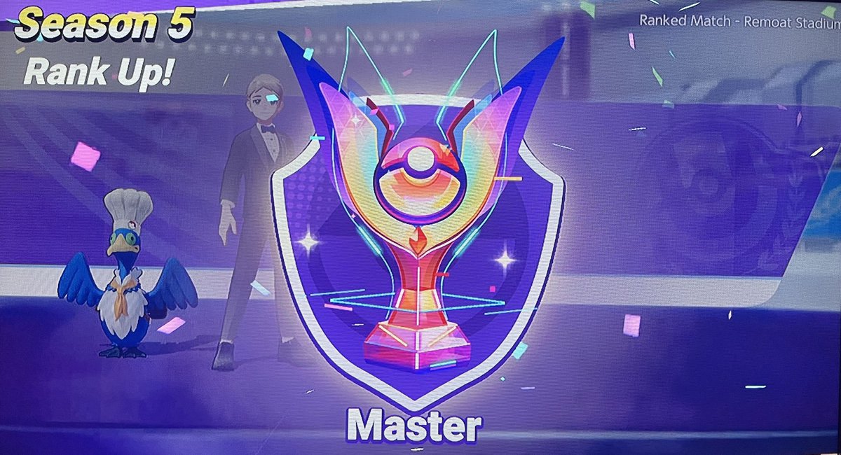 TreeezyDoesIt's tweet photo. Some smart mouth idiot said I wasn’t good enough to play #PokemonUNITE with them… my Master Rank says otherwise pal. #GetCrammed 😂 https://t.co/ULTZ39y7LT