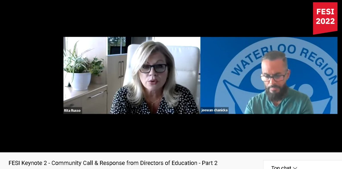 Directors of education @CamilleWT_ocdsb <a href="/TDSBDirector/">Clayton La Touche</a> <a href="/TCDSBdirector/">Brendan Browne</a> <a href="/jeewanc/">jeewan c</a> <a href="/rita_russo/">Rita Russo</a> taking time out of their summers to listen and respond to #community voices in #FESI2022 afternoon keynote panel discussions. <a href="/YorkUeducation/">York University Education</a>