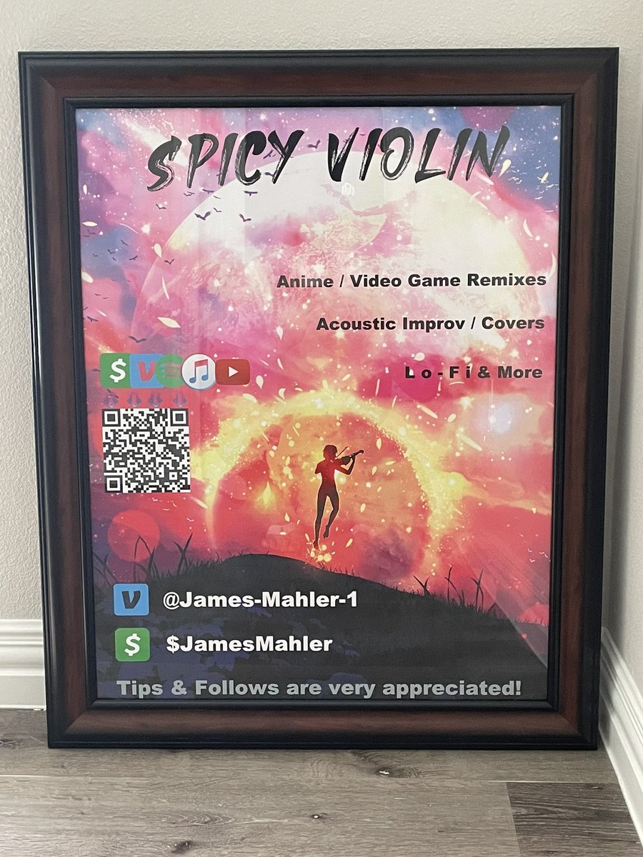 JamesMahler64's tweet photo. Finally have a legit sign, no more white backgrounds, your boy knows how to use photoshop now 🤪

#music #musician #producer #composer #performer #sign #spicyviolin https://t.co/SNWZbzyHZJ