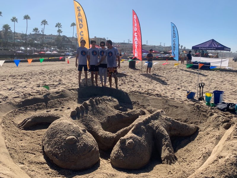The 60th Annual Sandcastle Design Contest held in Manhattan Beach. First place went to "The Denny Dynasty" of Redondo Beach with "Sea Creatures"

Awesome job!

Photo credit: Manhattan Beach Department of Parks and Recreation