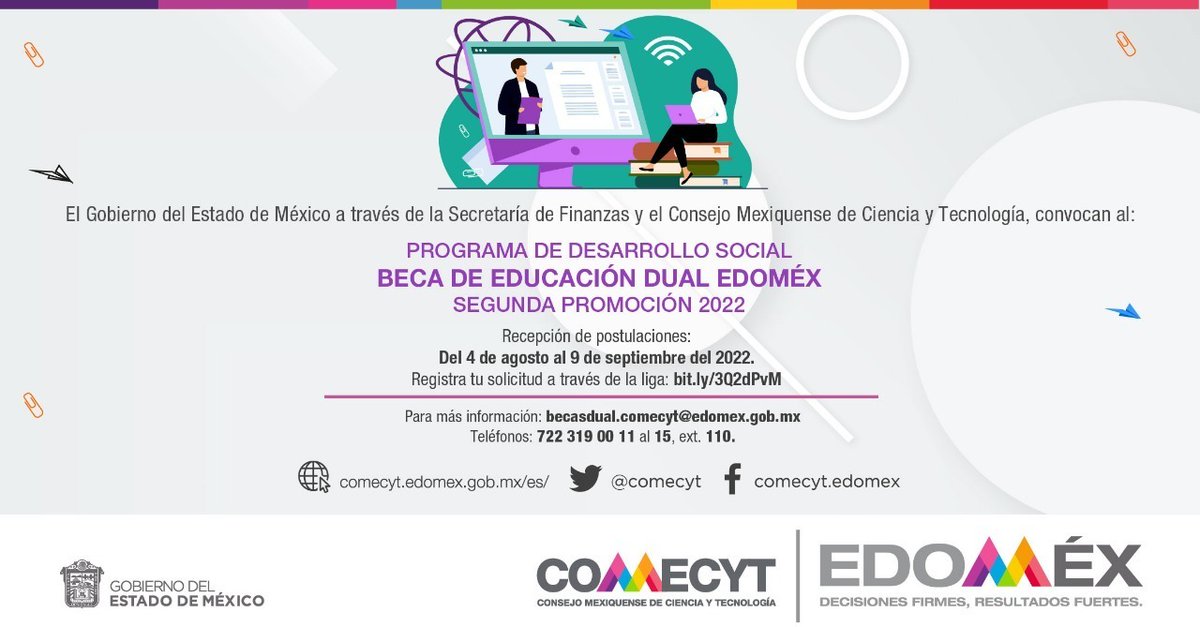 ConalepBQA's tweet photo. Estudiante #ModeloDual No te quedes sin tu Beca de Educación Dual Edoméx, ponte listo e   ingresa   en   👉 https://t.co/jV0O9pas7m 
#BecasEdoméx 
#CienciayTecnología 
@comecyt
@Conalep_Edomex https://t.co/XUejra2Q1j