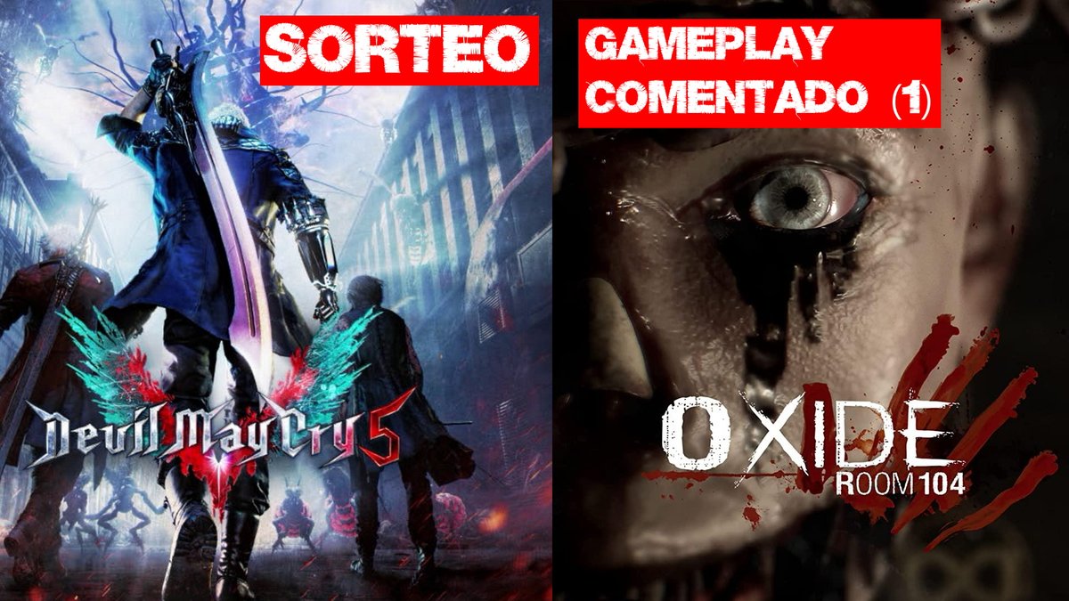 blog_terrores's tweet photo. ¡Ya te puedes apuntar al #SORTEO de #DevilMayCry5! Para participar tienes que:
- Dejar un Like en el primer #gameplay de OXIDE ROOM 104: https://t.co/y2hMH4V6hJ 
- Y un comentario allí diciendo "Quiero participar en el #sorteo de Devil May Cry 5"
RT para número extra
#Giveaway https://t.co/WvALtgBwHs
