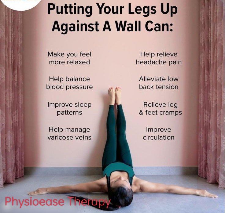 PhysioeaseT's tweet photo. 💥Legs on wall pose 
With lots of benefits 
#heath
#fitness #selfcare
#exercise #tuesdayvibe #positivemindset #physio #physioeasetherapy
#stressfreelife #relax https://t.co/7I9FG7fROw