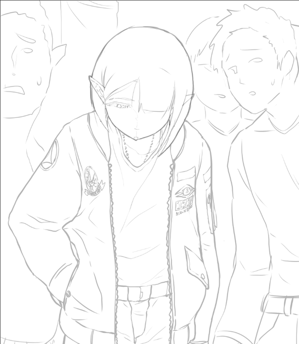 趣味-反統合軍勢力のスラム街で統合軍ジャンパーを着て散歩する。
#マクロス 