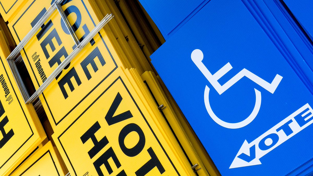 To ensure all voting places are barrier-free for voters with disabilities, <a href="/cityoftoronto/">City of Toronto 🇨🇦</a> staff inspect every location. The tentative list of locations is available for feedback on possible accessibility barriers. Review by Aug 24. ow.ly/gk7f50Kkg36 #TOVotes22 #TOVotesOct24