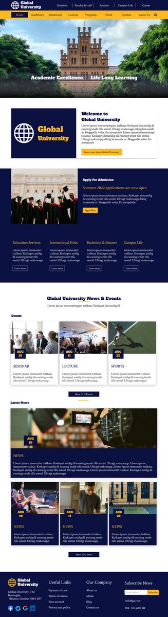 Sarah_Khing's tweet photo. Week 4 Progress of the #9weeksOfDesign Challenge with @beomafav 

Task :Design a full University Landing page
#design #ui #nocode #techtwitter #figma #tech #uiux  #uiuxdesign https://t.co/wWX9l9LbXP