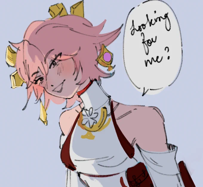 artists werent kidding when short haired yaemiko??!! 💍💒 