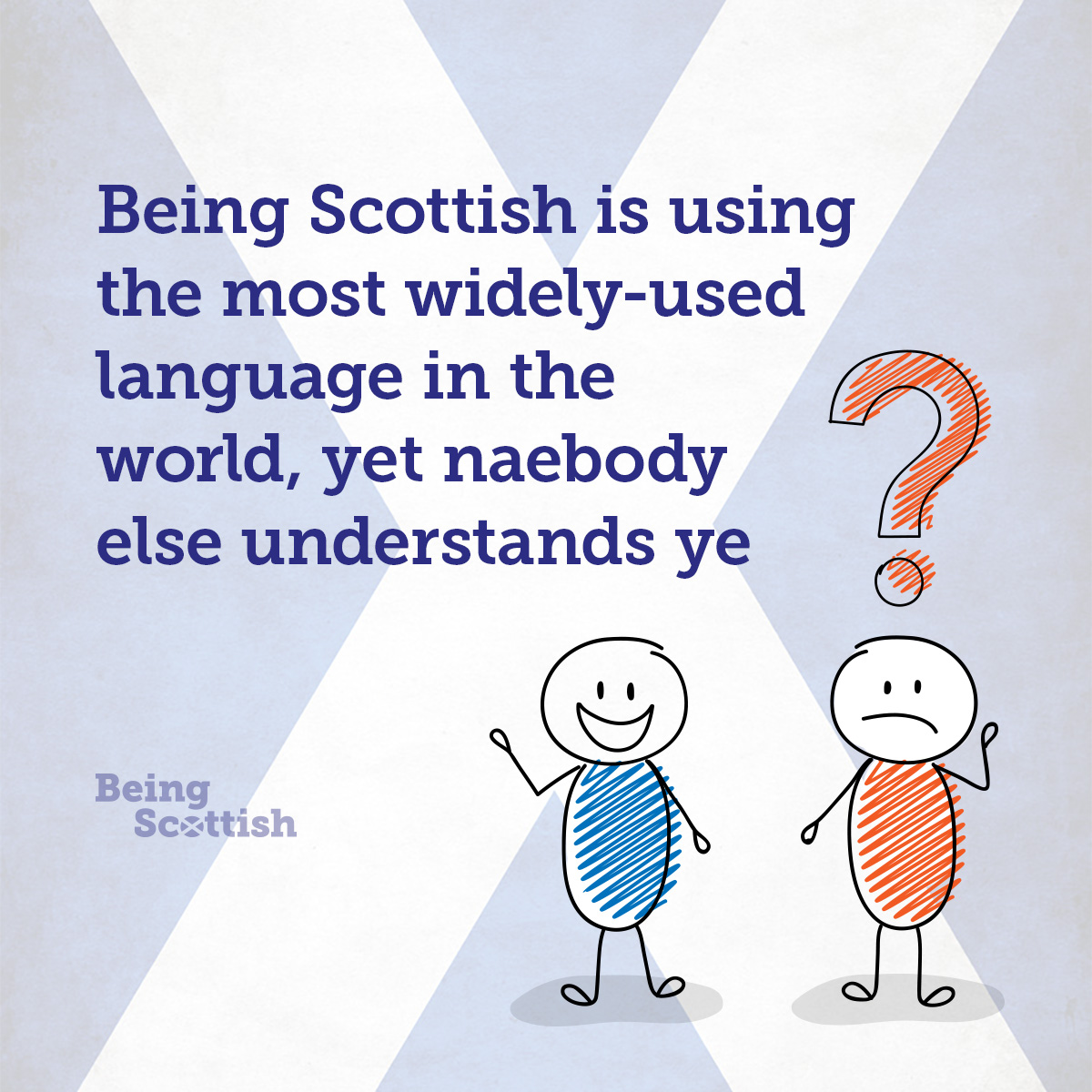 Aye, the struggle is real, especially oan yer holidays #BeingScottish