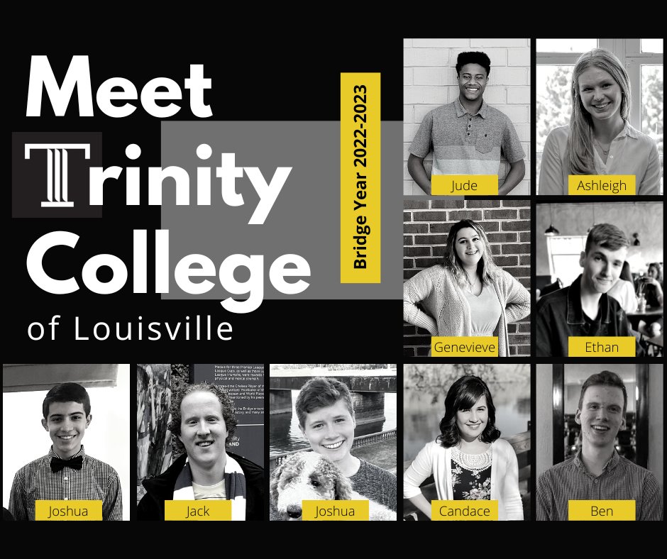 TrinityCollegeL's tweet photo. Meet our 9 Trinity College of Louisville Bridge Year Students! 

🎉Today we kick off our FIRST DAY OF CLASSES 🎉

Please be in prayer for these students, and their faculty, as they embark on their first year at Trinity. We are excited to see what the Lord has in store! https://t.co/2JuS7dK1Ip