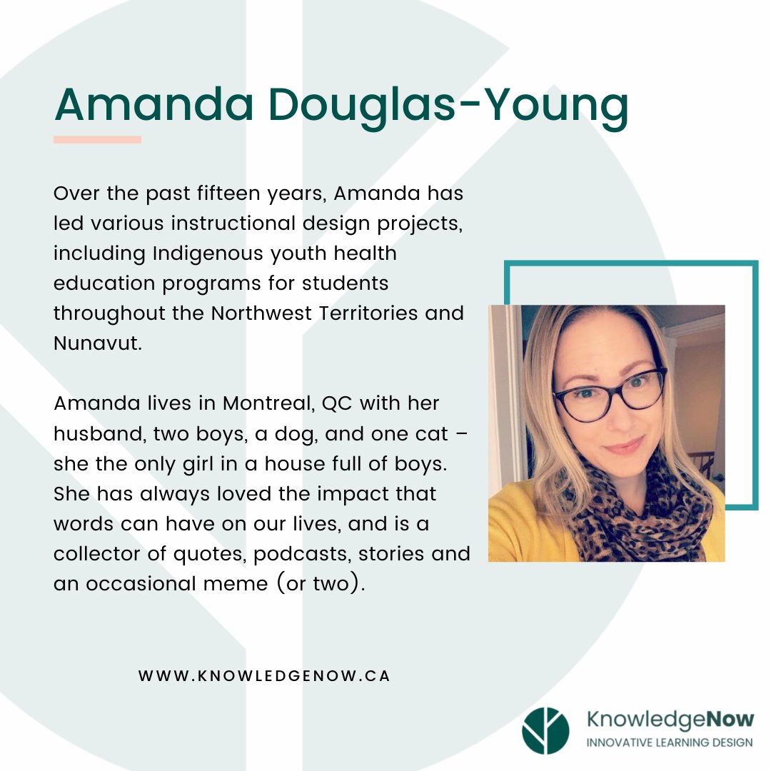 knowledgenowca's tweet photo. Get to know Amanda Douglas-Young, our President! ⁠Here is a fun fact about Amanda: ⁠Amanda discovered a deep love for Star Trek in recent years and has been slowly watching – and loving – all of the series!
⁠ https://t.co/kUkISbxcCQ