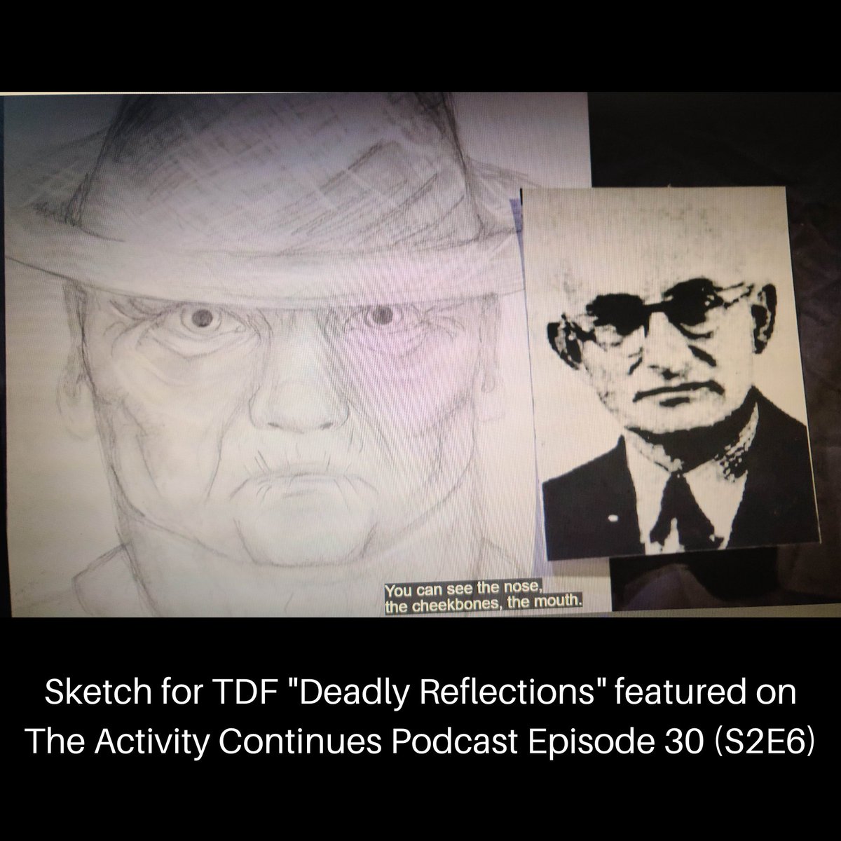 TheActivityCont's tweet photo. Here is the sketch for our latest episode, “Grief and Mirrors”.  Megan recapped S9 E2, “Deadly Reflections”. 
https://t.co/UWjinWrlEm 
#thedeadfiles #thedeadfilesshow #ghosts #paranormal #physicalmedium  #podcastlife #podcasts https://t.co/1GEogvnefp