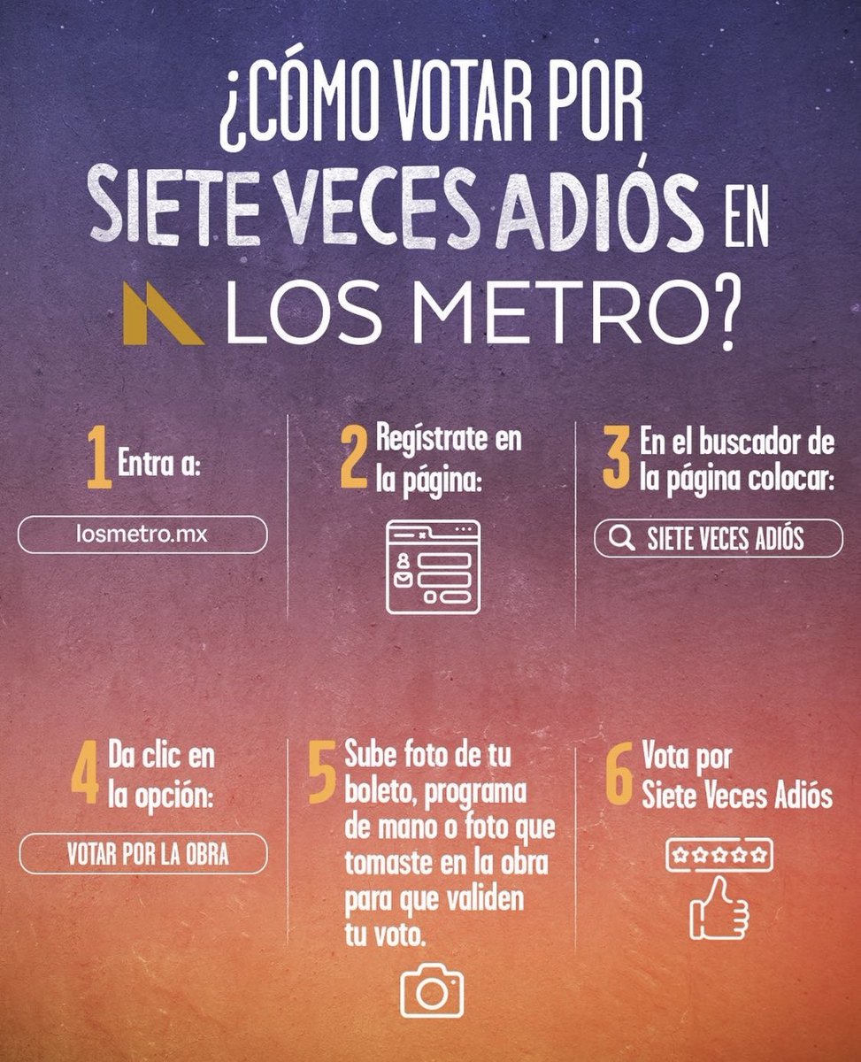 Voten por nosotros en <a href="/losmetromx/">Los Metro</a> nos harían muy felices.