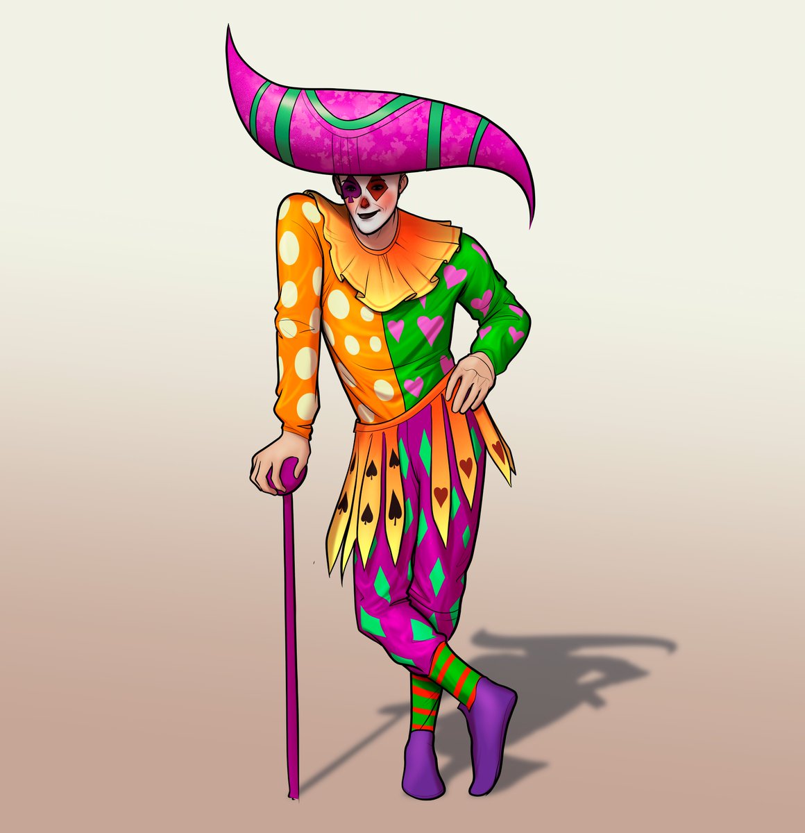 The harlequin wears flashy clothing and its purpose is to be showy, to do things out of place and unconventional.

Check out this NFT on opensea.io/collection/clo…    
Learn more about us at clowns.ar

<a href="/Opensea/">OpenSea</a>
#OpenSeaNFT
#nftcollector #nftcommunity #nftcollectibles