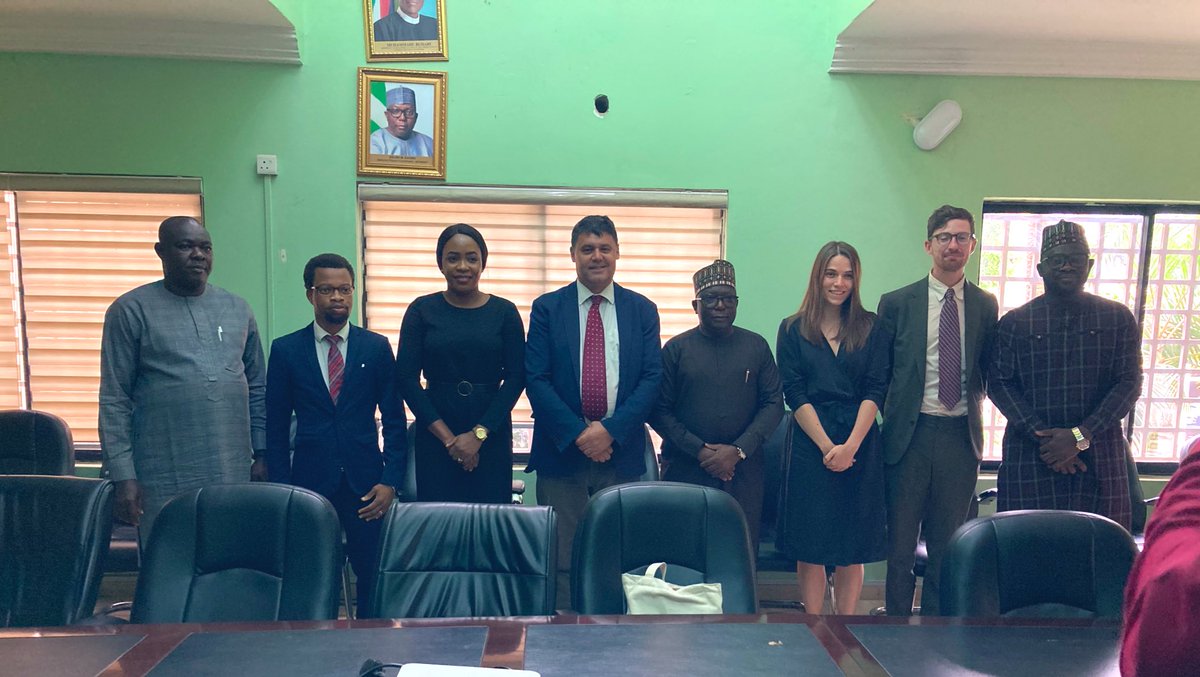 SeanMelbourne2's tweet photo. Pleased to call on the new Director General of the Climate Change Council @DrSalisuDahiru this afternoon to discuss implementation of 🇳🇬 #ClimateChangeAct and how 🇬🇧 #UKPACT programmes can support. Numerous promising areas identified 🌱 #ClimateCollaboration #ClimateFinance https://t.co/6RSl3dqLVI