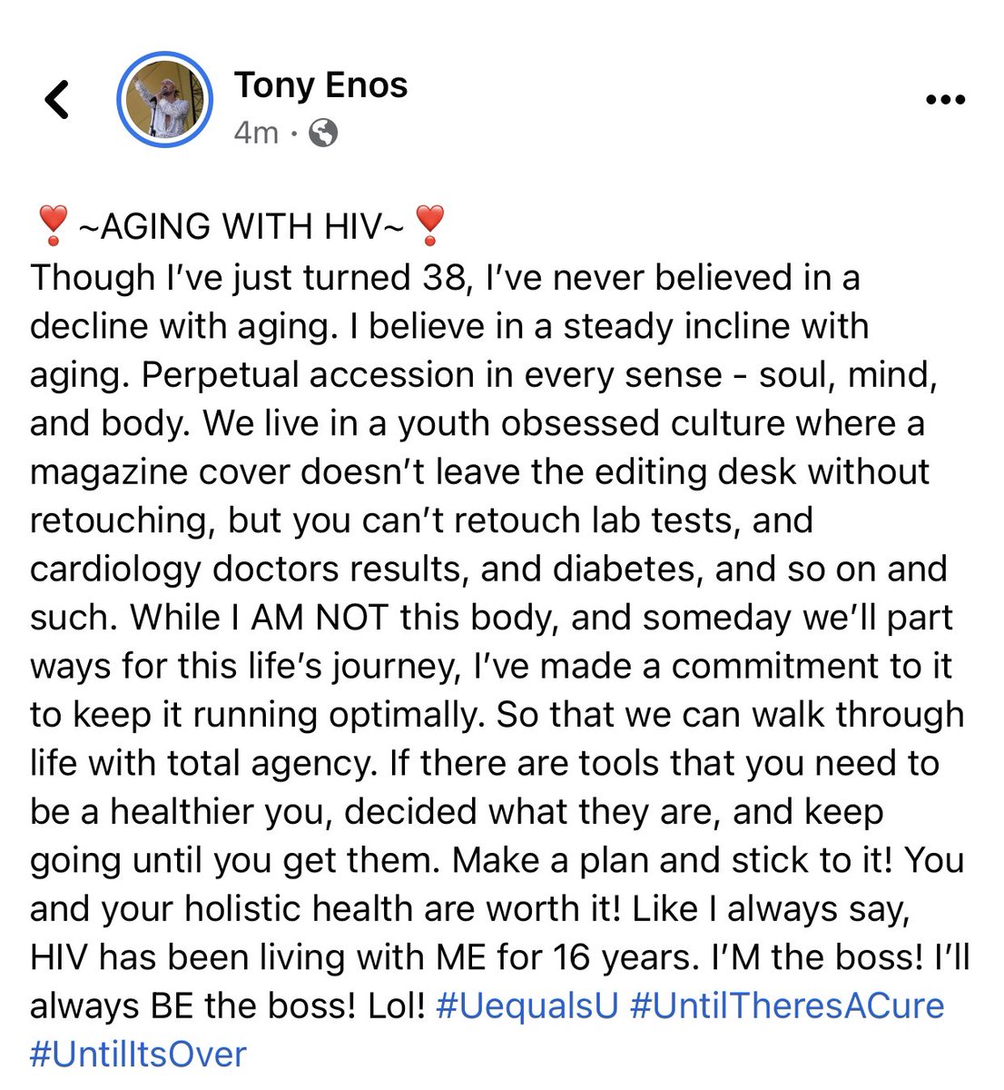 tonyenos's tweet photo. ❣️~AGING WITH HIV~❣️
#UequalsU #UntilTheresACure #UntilItsOver #AgingWithHIV #gay #twospirit #lgbtq #love #gayman #gaypride #lesbian #loveislove #gaymen #queer #gayguy #gaylife #gaylove #gaydesi #gayitalia #gayhot #HIV #gaylatino #gayitalia #trans #gayarab #gaybrasil #gayitalian https://t.co/p2xTTCi69q