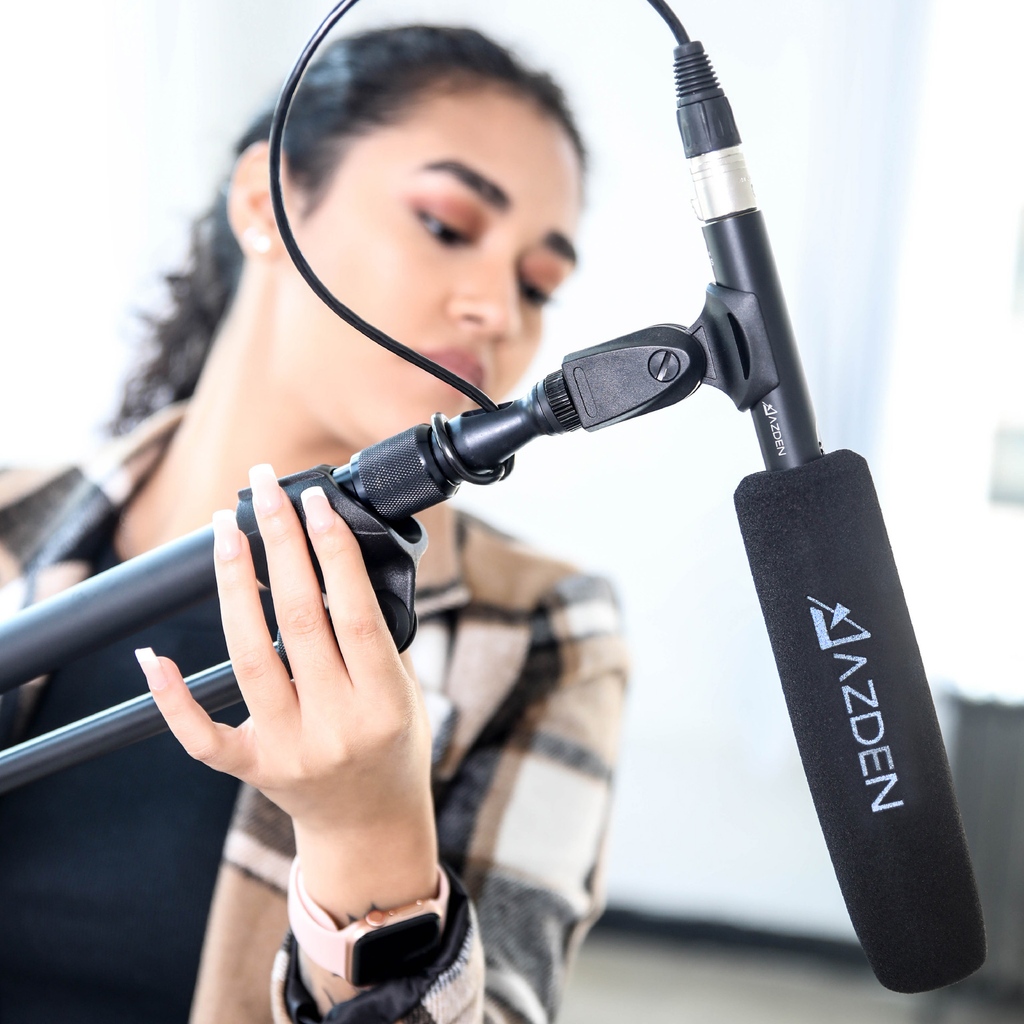 It's finally here! The new SGM-250H Professional Hypercardioid Shotgun Microphone is in stock and ready to ship. Order now! Or go to azden.com/sgm-250H