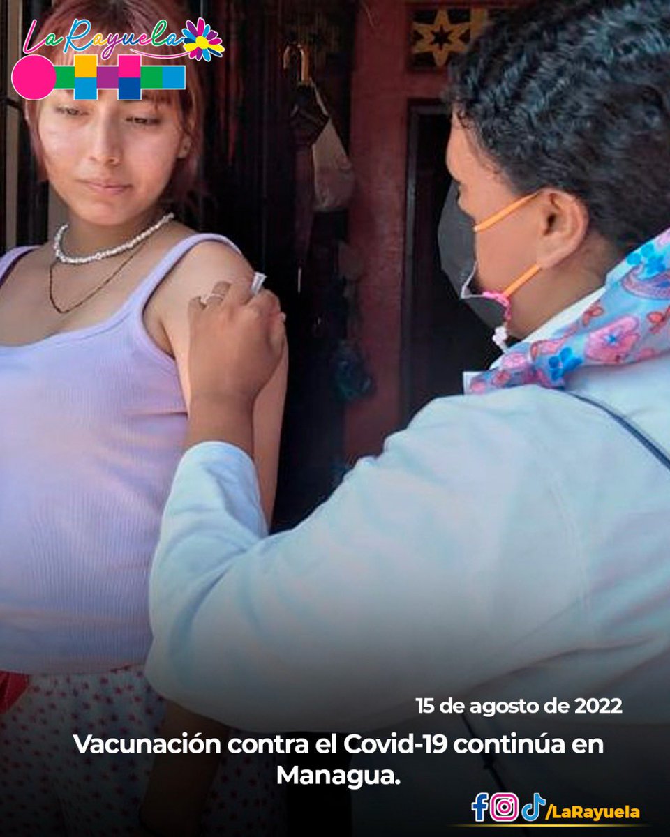 Vacunación contra el Covid-19 continúa en Managua. #PatriaBenditayLibre <a href="/Plomo19792/">PLOMO1979</a> <a href="/VivaNicaragua13/">Viva Nicaragua</a> <a href="/PrensaPopulr/">Prensa Popular</a>