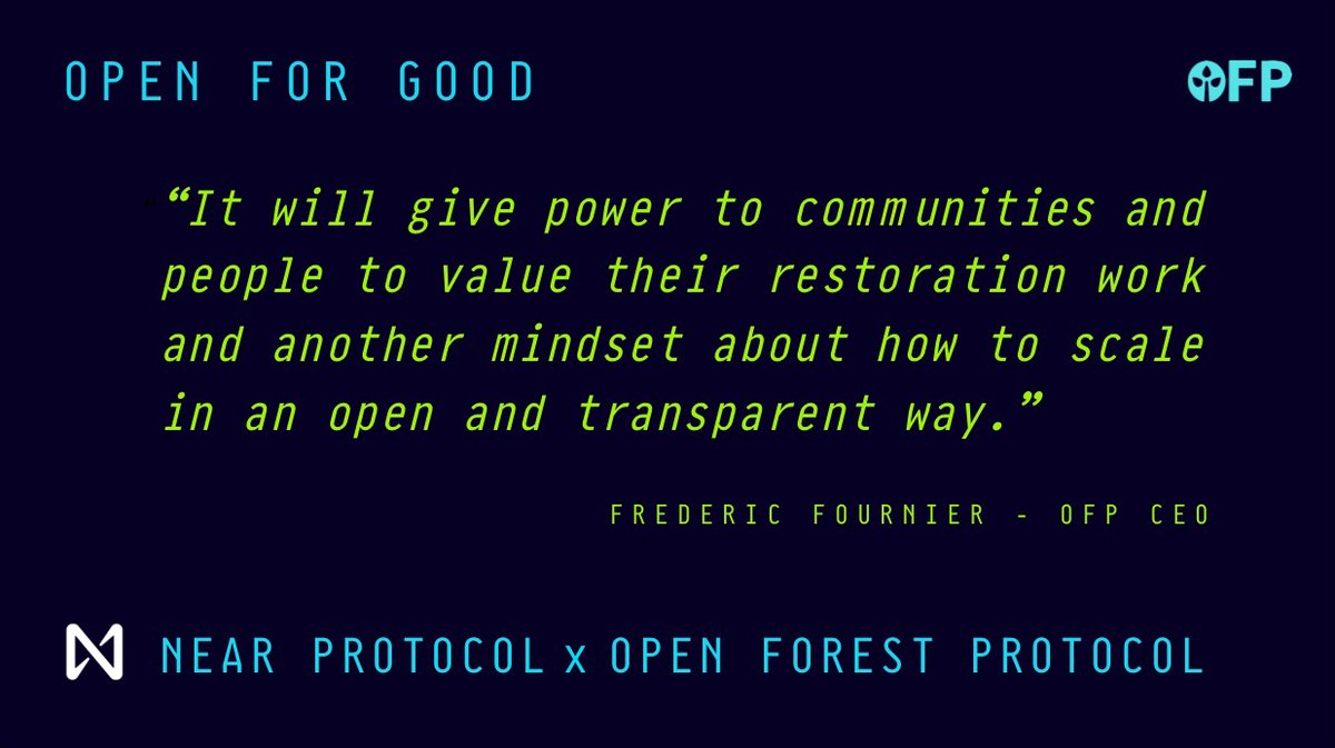 Reforestation and forest conservation with #web3🍃 

See more about how we share social good and sustainability values with <a href="/NEARProtocol/">NEAR Protocol</a>.

Join the conversation at #NEARCON2022!
near.org/blog/near-soci…