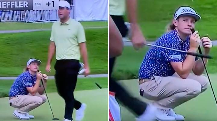 LIVGolfStrong's tweet photo. All I know is that Pat Perez would NEVER! #LIVGolf #PatPerez #CameronSmith #golf #golftwitter #LIVstrong 💪🏼 https://t.co/RigvKBGhVy