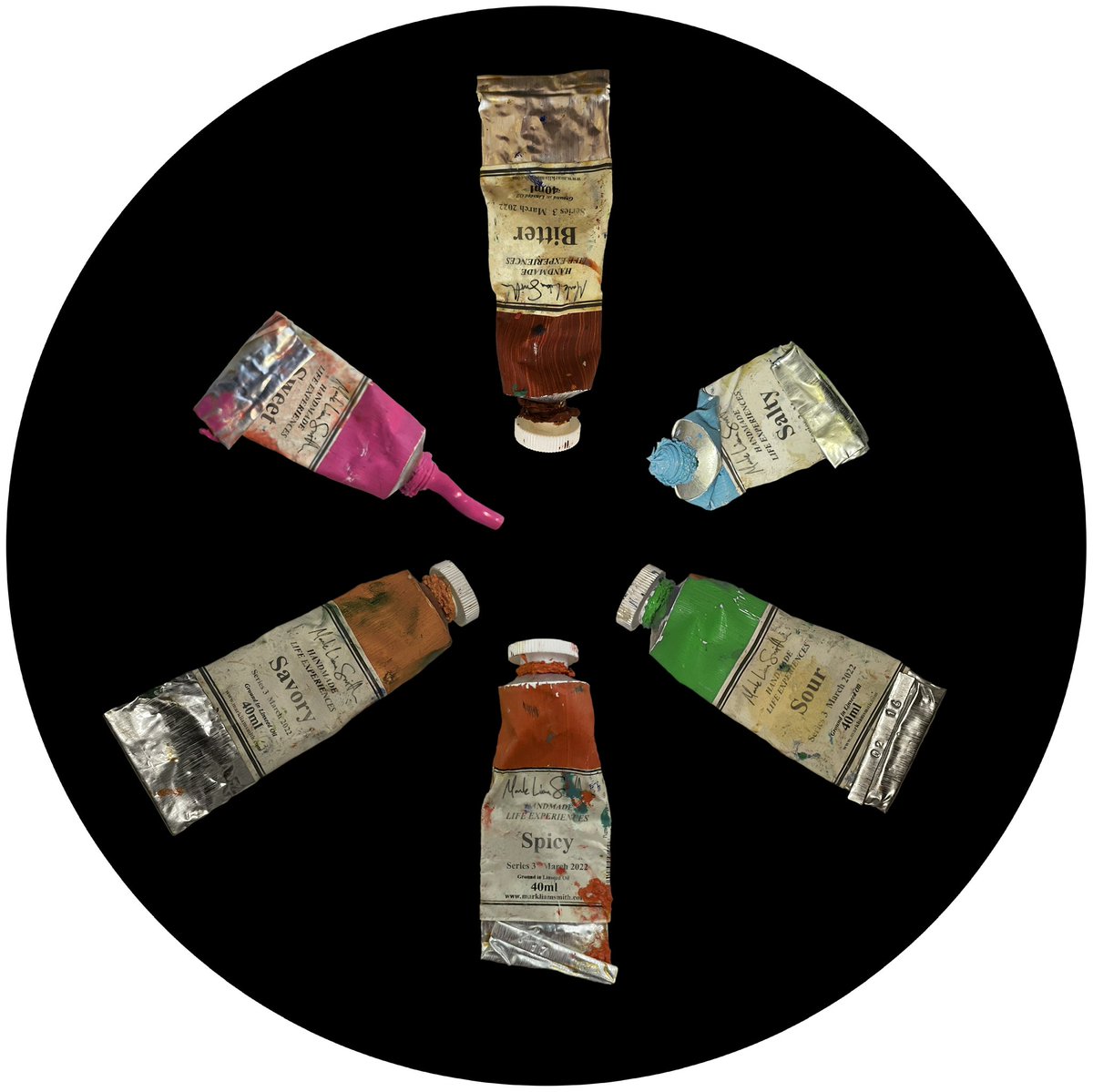 MarkLiamSmith's tweet photo. In the Life Paint series of photographs, I digitally alter the labels of paint to reflect attributes, emotions, qualities, and in this case, taste. 
This piece editioned to 5 only. 
Contact @treatgalleryHQ to inquire about pricing and availability. 
#lifepaint #photography https://t.co/W0uCjgn7xQ
