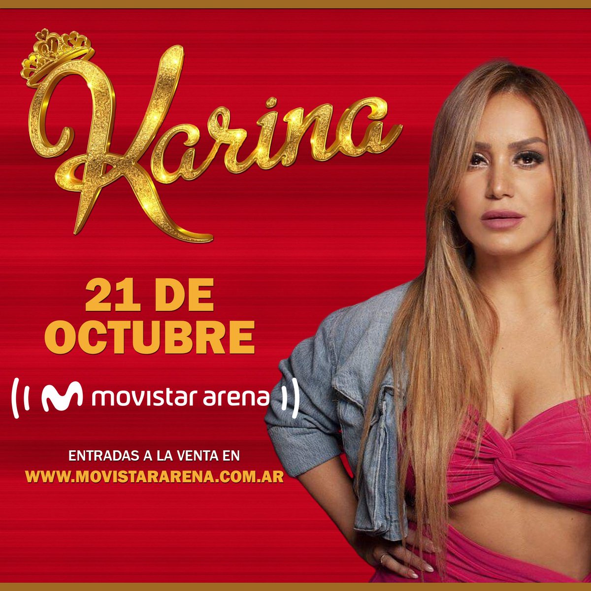 MundoKarinaJT's tweet photo. Karina en el Movistar Arena.
Entradas: https://t.co/R4bbhNV4gD https://t.co/sY7FJfT4Iq
