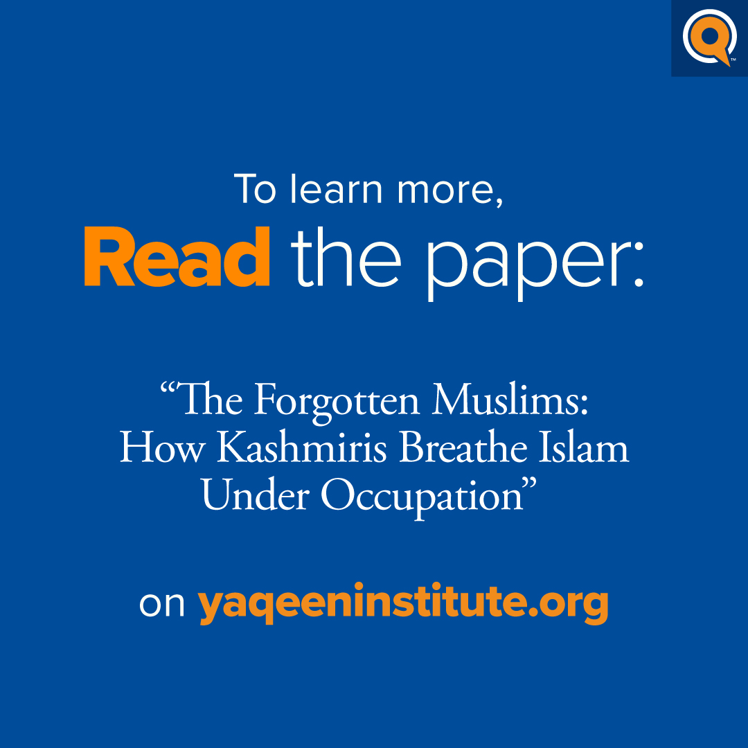 yaqeeninstitute's tweet photo. The long struggle of Kashmiri Muslims against India’s occupation tells us that not only is Islam a source of hope, it is also the light that guides the struggle of Kashmiris and the promise that makes surrender unimaginable.

Read the paper to learn more: https://t.co/hq1xR0P4K3 https://t.co/byhdvDoVGD