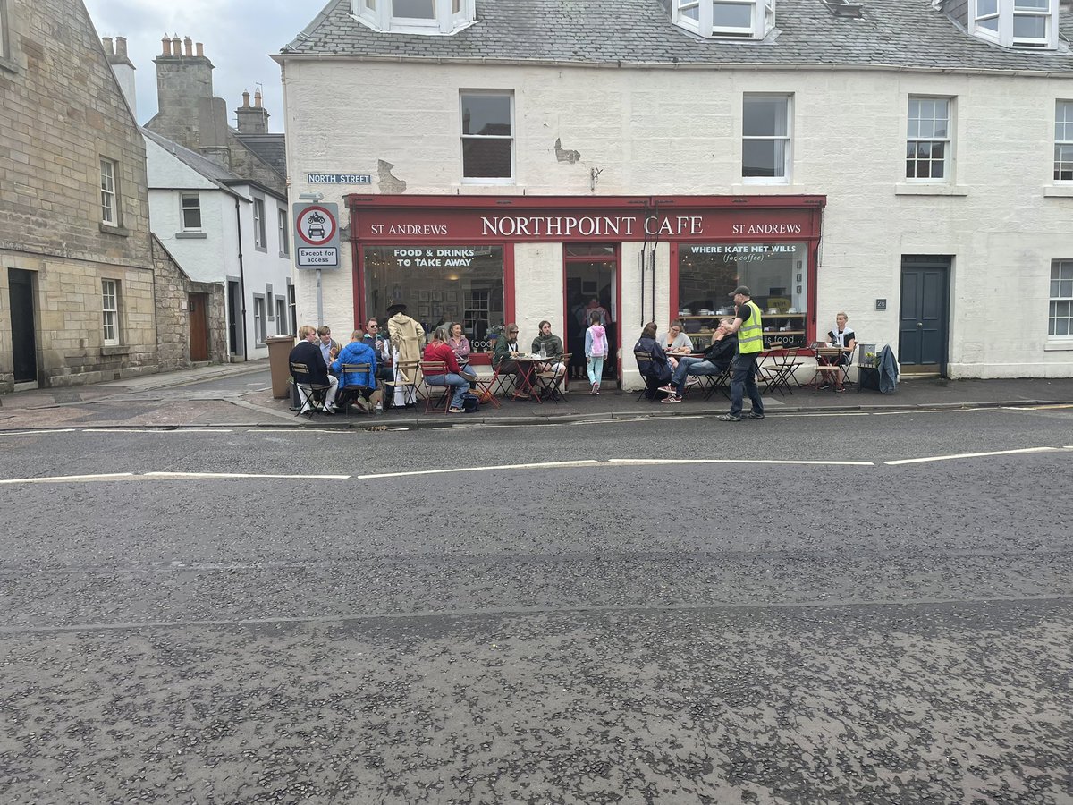 AndyDonovan64's tweet photo. So many incredible memories from today’s visits to Fife fishing towns, Falkland and of course #NorthPointCafe in St. Andrews where “Kate &amp; Wills” first met for coffee. https://t.co/2vnSddb0X1