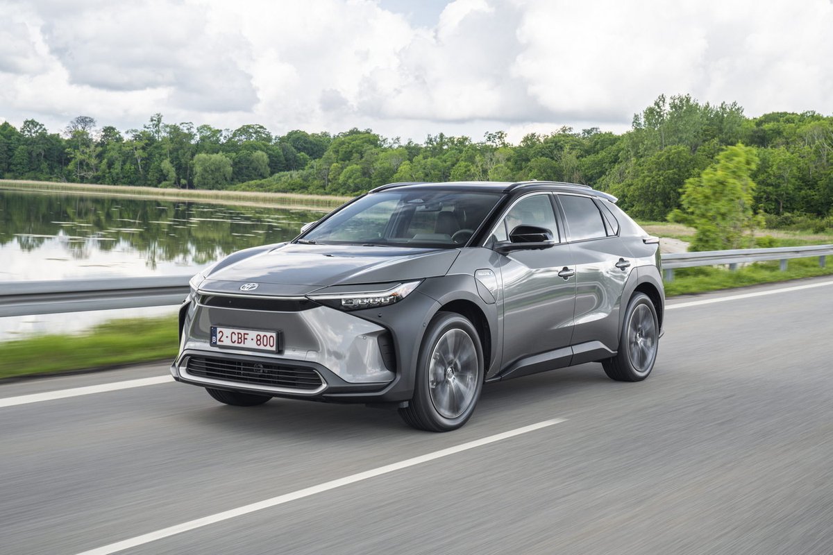 CarChargeruk's tweet photo. Toyota BZ4X

"Designed to defy expectation" - Toyota BZ4X

Combining the advanced sleekness of an electric vehicle with a confident SUV design. The result is an EV that performs no matter the terrain.

click the link to read our full article on the EV 

https://t.co/9O63fGtwfW https://t.co/IxbdJAhGOT