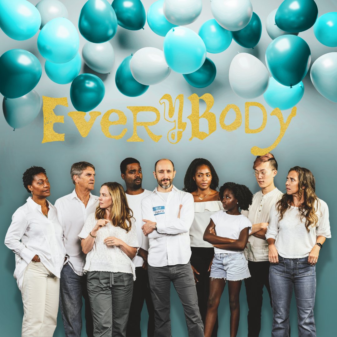 alliancetheatre's tweet photo. Which show will you see when you come and see EVERYBODY? With the cast playing different roles every single night, the play you see is left simply to chance. Visit https://t.co/4K3VlyDiUb for tickets and information. 💀 #EverybodyPlay #DeathSaysHello https://t.co/FfNgODaZ2B