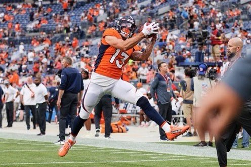 NWBearcat_FB's tweet photo. . @KadenDavis23 NFL debut with the @Broncos 🔥

#ProCats #OABAAB

📸: @Broncos https://t.co/dGrPnylIC7