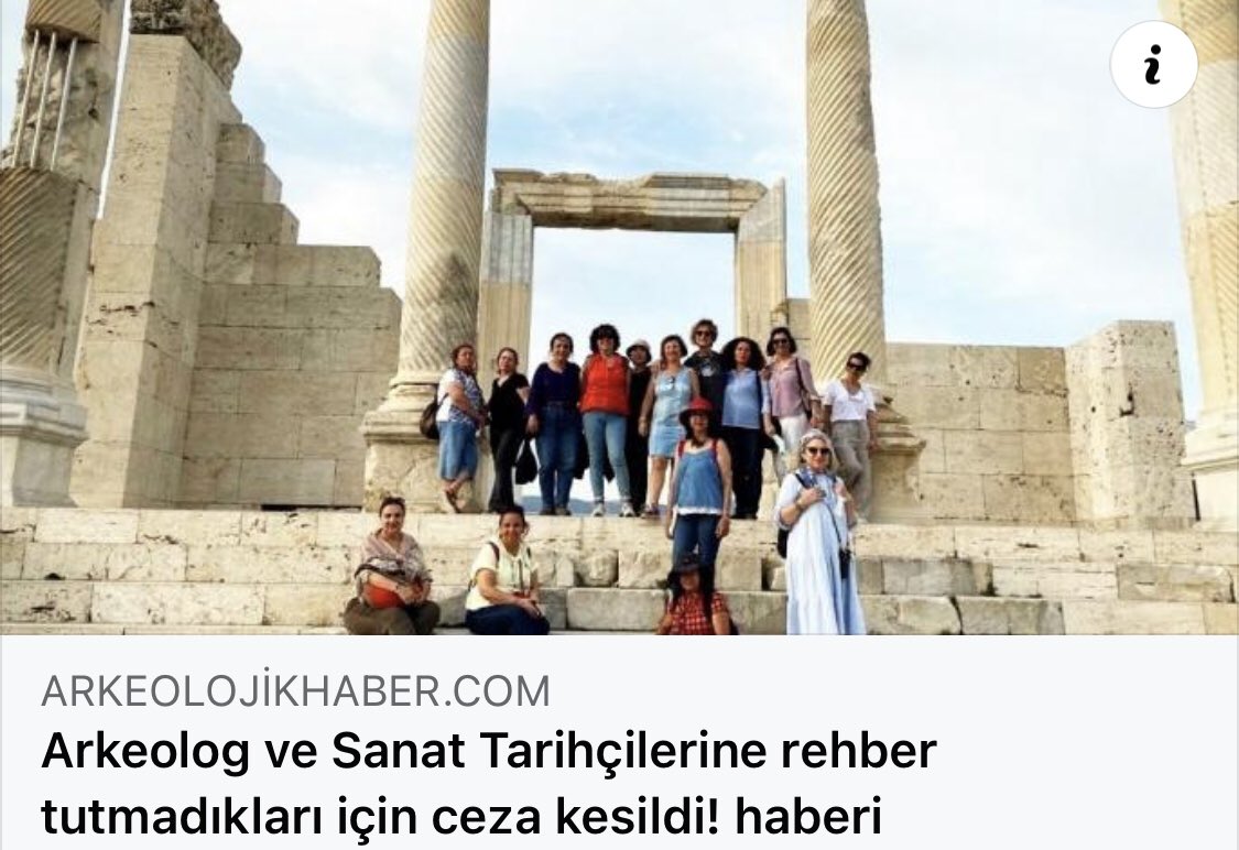 tasvirsanatlari's tweet photo. Denizli Hierapolis Antik Kenti'ne gezi düzenleyen Hacettepe Sanat Tarihi bölümü hocalarımıza rehberlik yaptıkları ceza kesilmiş. 

Bu bölümlerden mezun oluyoruz, anlatım  yaparken hep tedirginiz. Herhangi bir ücret karşılığı olmayan kültürel gezilere bu yaptırımlar olmamalı. https://t.co/vETm0p7dxl
