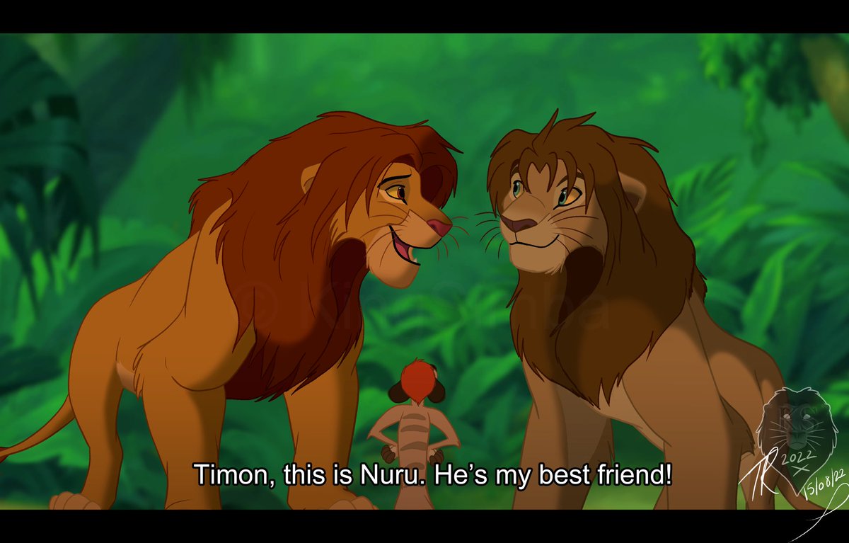 Introduction 👀

Introducing Nuru! The genderbent version of Nala ☺️

Once again, the background is an edit. All characters were drawn from scratch.

#simba #nala #nuru #disney #fanart #thelionking #lionking #genderbender
