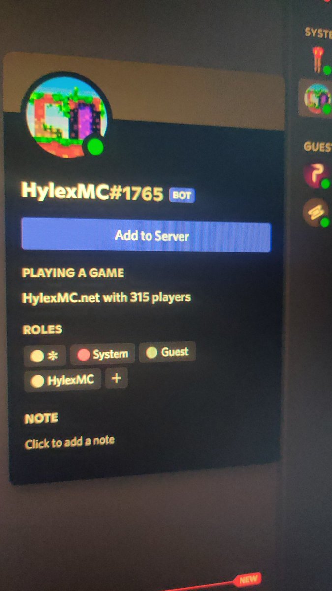 6dq13's tweet photo. Hei @discord, my bot has reached 100 server and my community cannot add it to their sub servers, can you guys please verify it? I have contacted your support twice and provided them some of the code, but still not verified and I've been waiting for like 3 weeks now. https://t.co/6cutrCgXV8