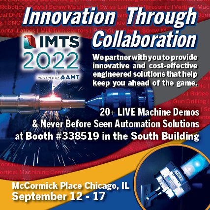 AbsoluteMachine's tweet photo. Experience the Absolute Advantage first hand at IMTS 2022! Weβll be showing 20+ LIVE machine demos and a range of cutting-edge automation solutions in Booth #338519.
https://t.co/BGlBAiB6dX
#absolutemachinetools #imts #imts2022 #manufacturing #cncmachining https://t.co/5XzVQJAkUo
