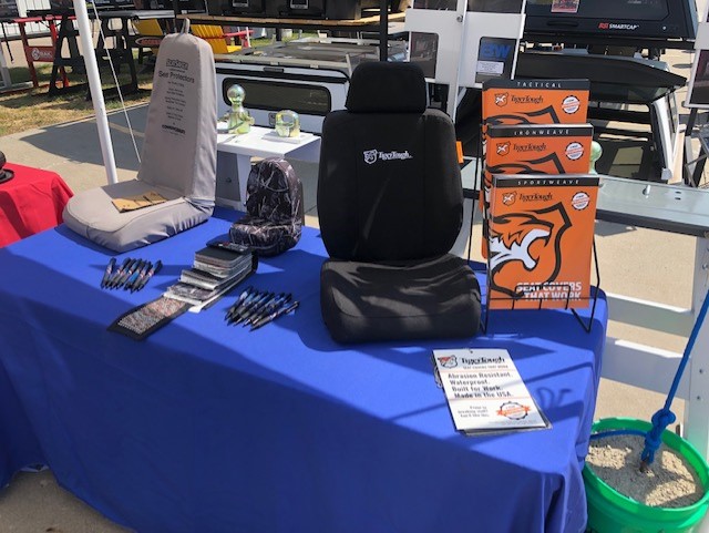 AmericanTopper's tweet photo. We aren't just toppers! American Toppers has all your truck and automotive accessory needs covered. Come check us out at the Iowa State Fair between the varied industries building and the Jacobson center, just west of the sky glide. 

#iowastatefair #airlift #truckaccessories https://t.co/lnJwUC2sw7