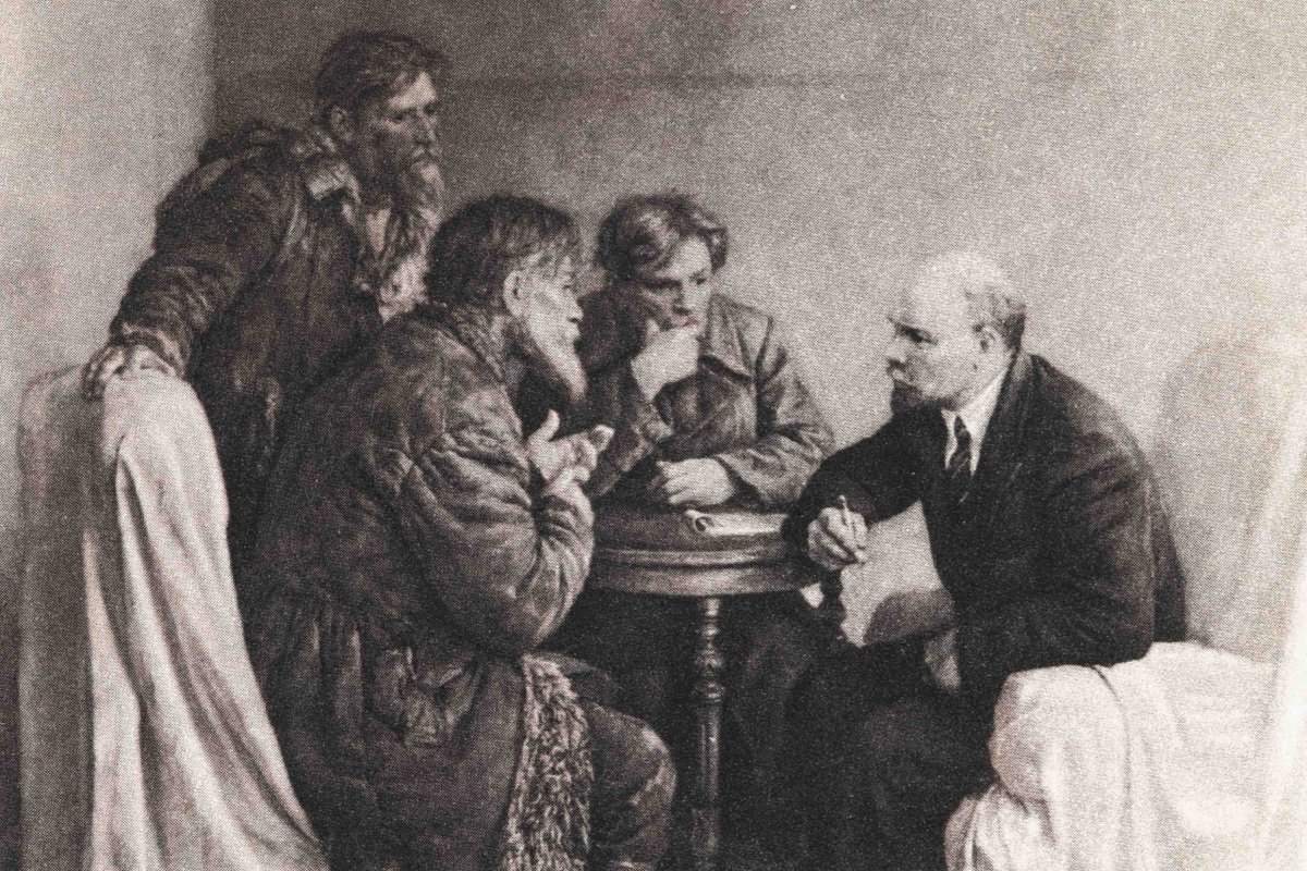 TheAcherons's tweet image. “The ruling power can be only capital or the proletariat which has overthrown capital.

There are no other forces in the economics of capitalist society. […] As long as the commodity system exists, […] the antagonism of workers’ &amp;amp; peasants’ interests will persist.”

Lenin, 1919