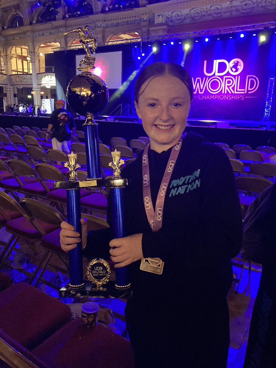 quodunzerafc's tweet photo. Back from Blackpool in the small hours of this morning, been a hectic 4 days of dancing #dancedad #udoworldchampionships2022 #rythmnnation but daughter back with 2 medals and 2 team trophies https://t.co/ZtLQCi5xI9