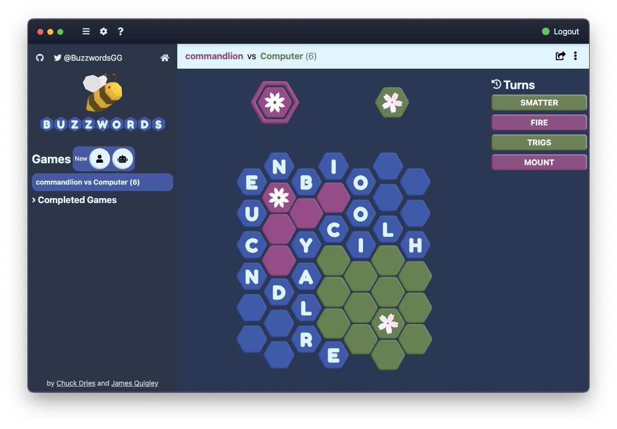 BuzzwordsGG's tweet photo. I was supposed to work on the mobile apps this weekend but I'm procrastinating on that, so instead I worked on a feature several of you asked for:

introducing 🎆🌃Dark mode🌉🌠 https://t.co/abGOSOwE19