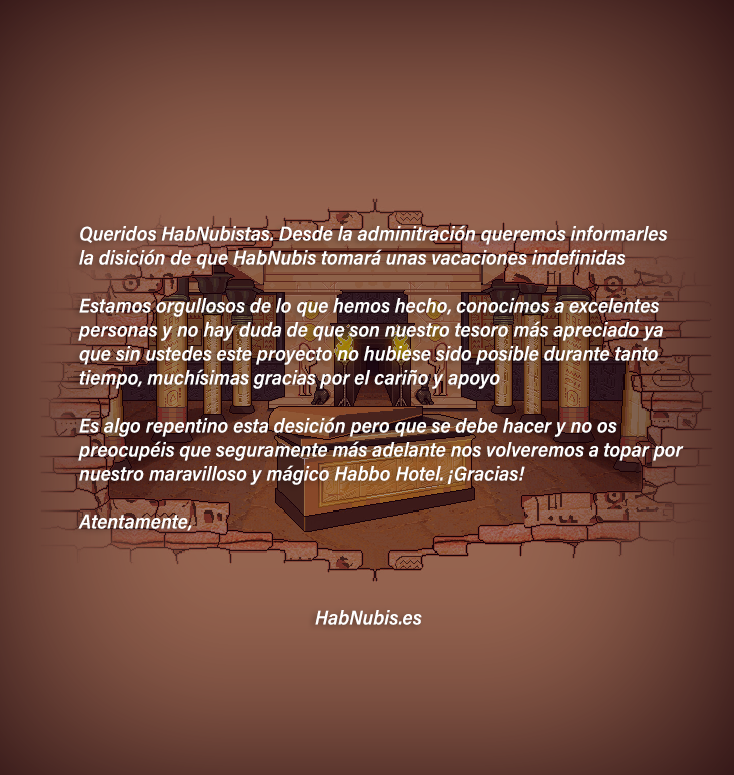 HabNubis - Habbo X tweet media