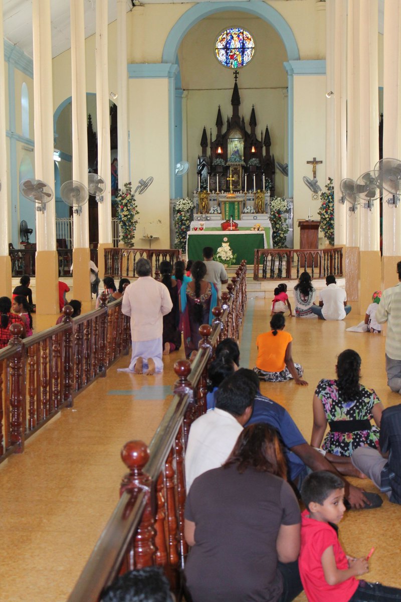 WorldCatholics's tweet photo. On the feast of the #Assumption of the Blessed Virgin  Mary, hundreds of thousands of pilgrims have visited Our Lady of Madhu, Sri Lanka's holiest #Catholic shrine. See story and photos by @MathewSchmalz: https://t.co/ij4D898iKs https://t.co/yaSIrXt2ty