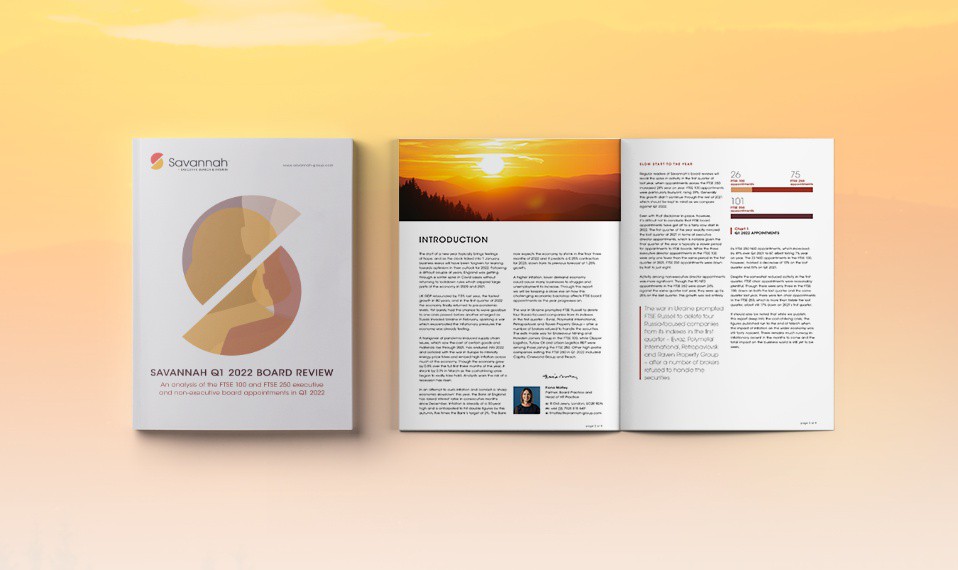 UK GDP rebounded by 7.5% last year, the fastest growth in 80 years, and in the first quarter of 2022 the economy finally returned to pre-pandemic levels. 

Read the full article, Report: Q1 Board Appointments 2022, here: savannah-group.com/report-q1-boar…

#CoronavirusPandemic #Board&amp;CEO