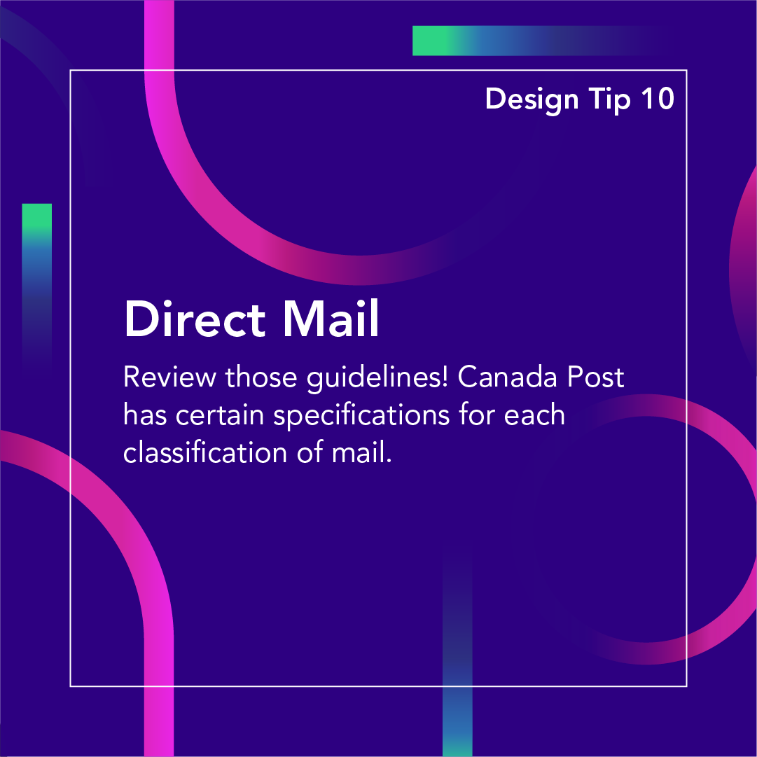 KineticaPrint's tweet photo. Avoid a major headache - when you're designing a Direct Mail piece be sure to take into consideration the Canada Post design guidelines!

#printshop #directmail #advertising #marketing #canadapost #design #graphicdesign #graphicdesigntips #printdesign #brochures #postcards https://t.co/G7SFXOFLkV